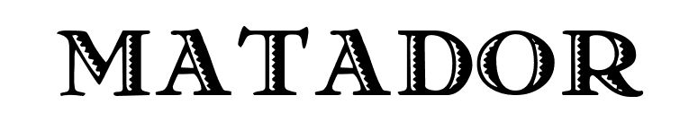 Matador font preview