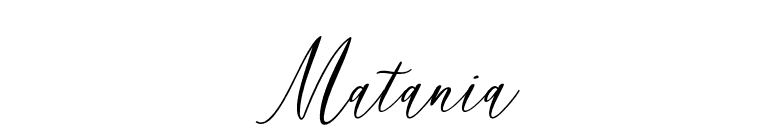 Matania font preview