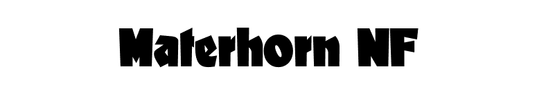 Materhorn NF font preview