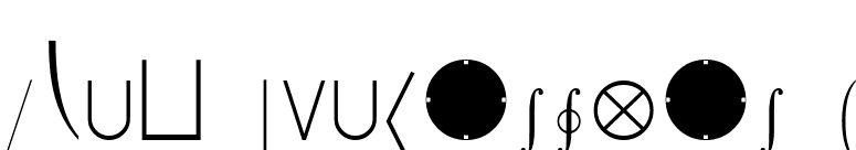 Math Extensions A font preview