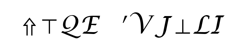 Math Symbol font preview