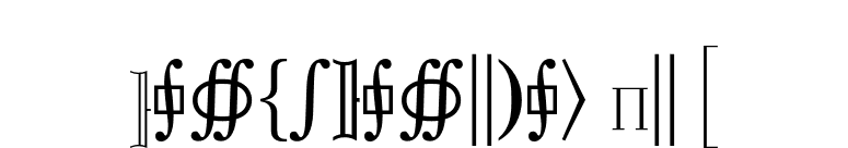 Mathematical Pi 3 font preview