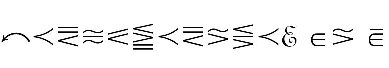 Mathematical Pi 5 font preview