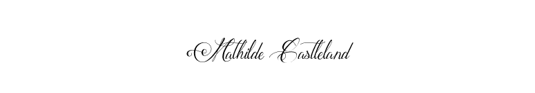 Mathilde Castleland font preview