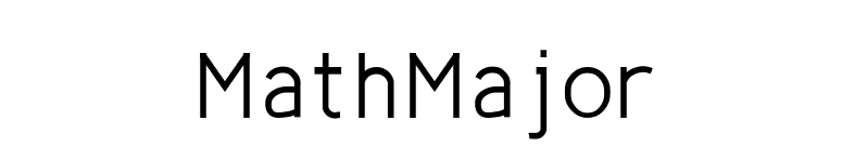 MathMajor font preview