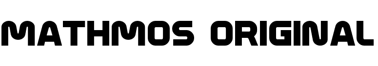 Mathmos Original font preview
