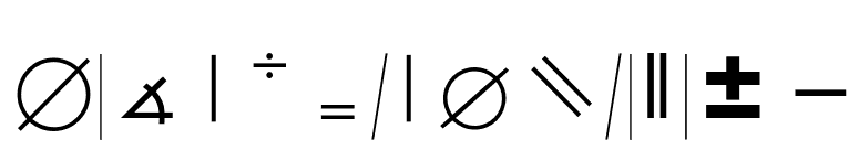 MathTechnicalP04 font preview
