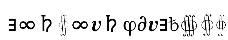 MathTechnicalP09 font preview