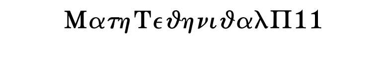 MathTechnicalP11 font preview