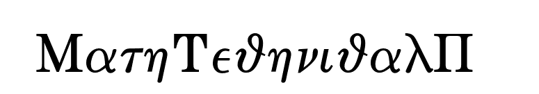 MathTechnicalP12 font preview