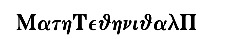MathTechnicalP13 font preview