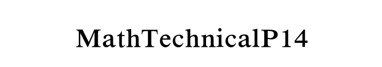 MathTechnicalP14 font preview