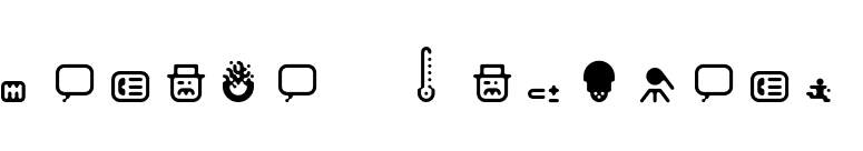 Matica-Dingbats font preview