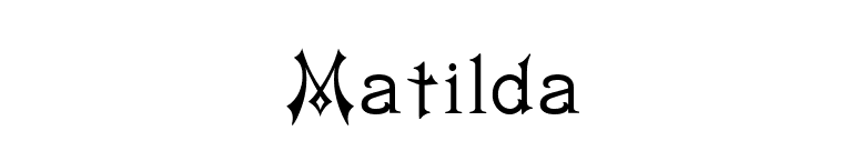 Matilda font preview