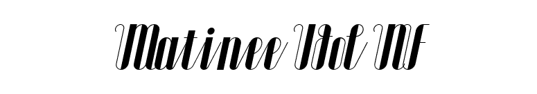Matinee Idol NF font preview