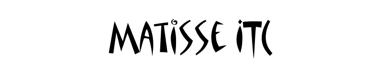 Matisse ITC font preview