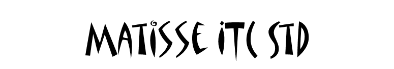 Matisse ITC Std font preview