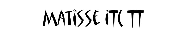 Matisse ITC TT font preview