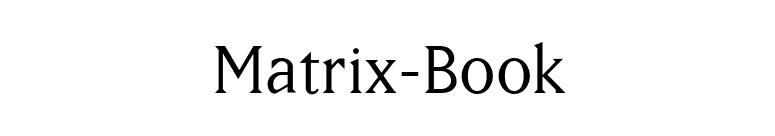 Matrix-Book font preview