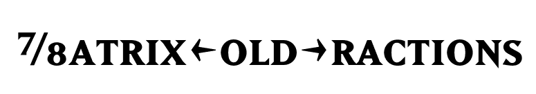 MatrixBoldFractions font preview
