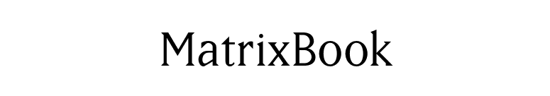 MatrixBook font preview