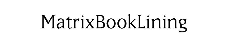 MatrixBookLining font preview