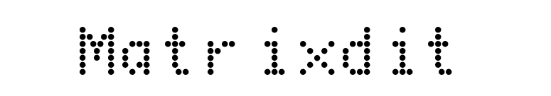 Matrixdit font preview