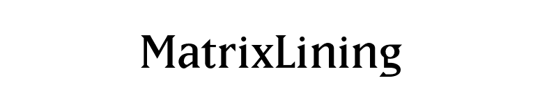 MatrixLining font preview