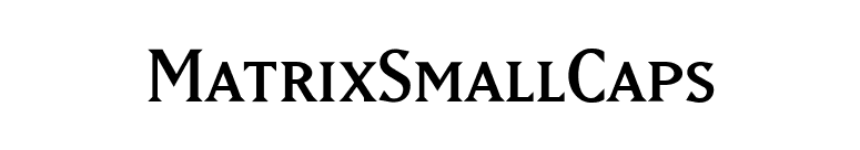 MatrixSmallCaps font preview