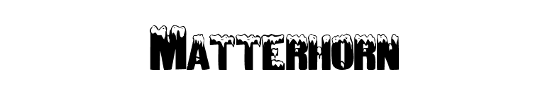 Matterhorn font preview