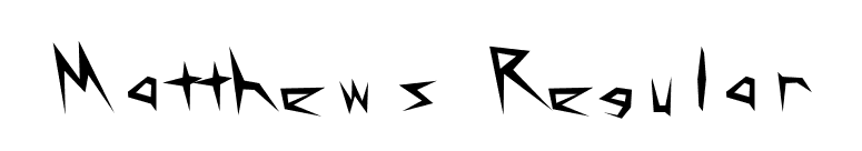 Matthews Regular font preview