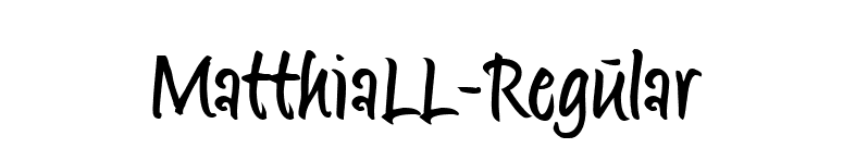 MatthiaLL-Regular font preview