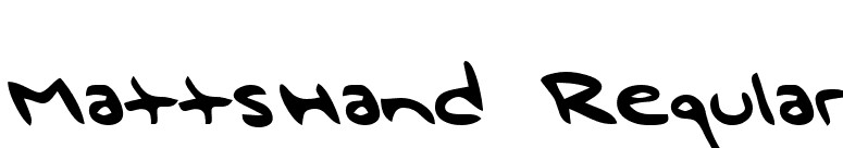 MattsHand Regular font preview