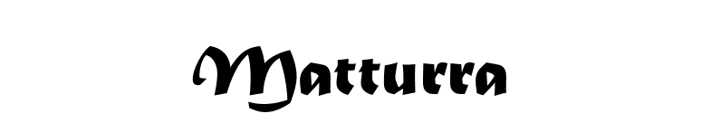Matturra font preview