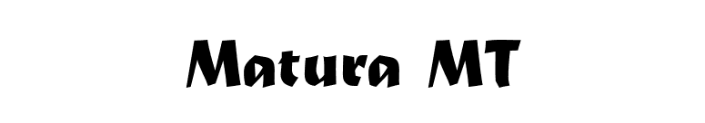 Matura MT font preview