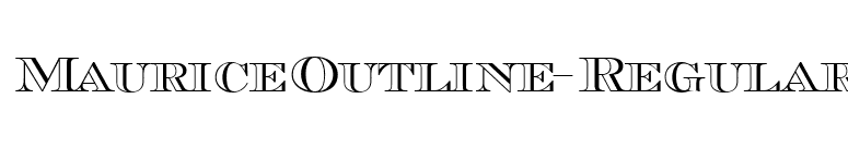 MauriceOutline-Regular font preview