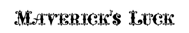 Maverick's Luck font preview