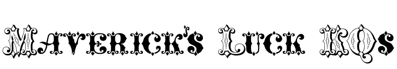 Maverick's Luck KQs font preview