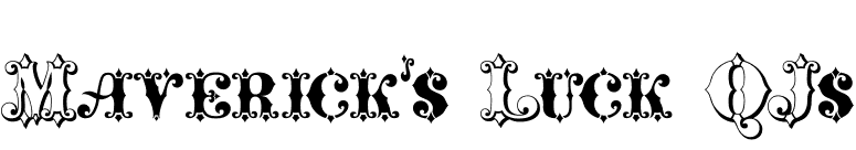 Maverick's Luck QJs font preview