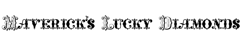 Maverick's Lucky Diamonds font preview