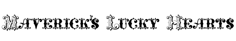 Maverick's Lucky Hearts font preview