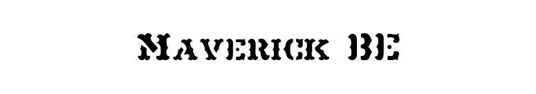 Maverick BE font preview