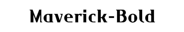 Maverick-Bold font preview