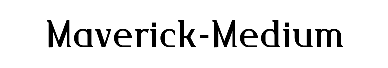 Maverick-Medium font preview