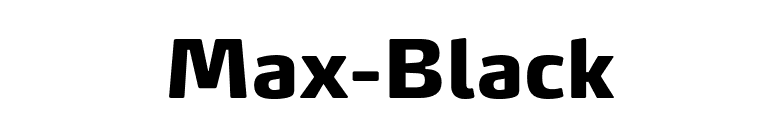 Max-Black font preview