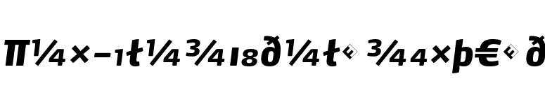 Max-BlackItalicExpert font preview