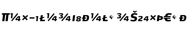 Max-BlackItalicSCExpert font preview