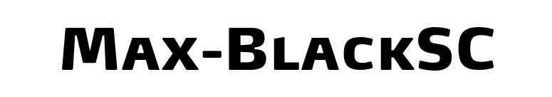 Max-BlackSC font preview