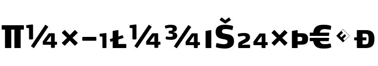 Max-BlackSCExpert font preview