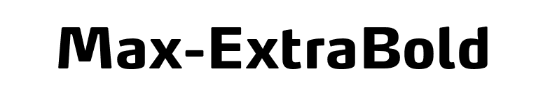 Max-ExtraBold font preview